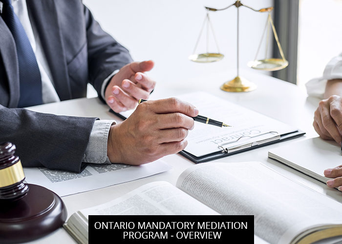 Ontario Mandatory Mediation Program - Overview