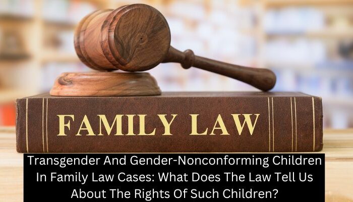 Transgender And Gender-Nonconforming Children In Family Law Cases: What Does The Law Tell Us About The Rights Of Such Children?