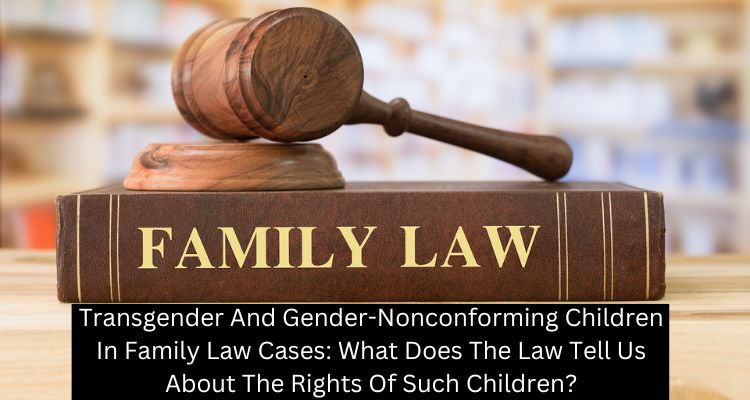 Transgender And Gender-Nonconforming Children In Family Law Cases: What Does The Law Tell Us About The Rights Of Such Children?