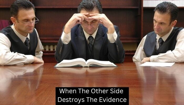 When The Other Side Destroys The Evidence - A Mehdi Law