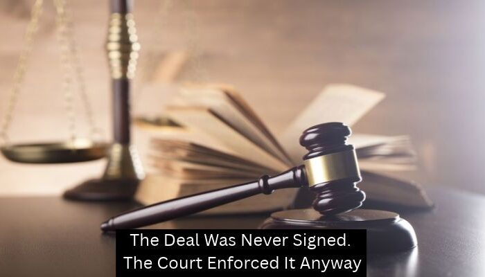 The Deal Was Never Signed. The Court Enforced It Anyway - A Mehdi Law